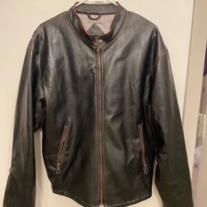 Men's Black Leather Jacket